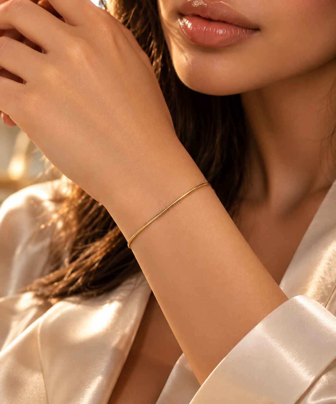 Bracelet Femme Acier Inoxydable Doré – Collection Signature Zézé
