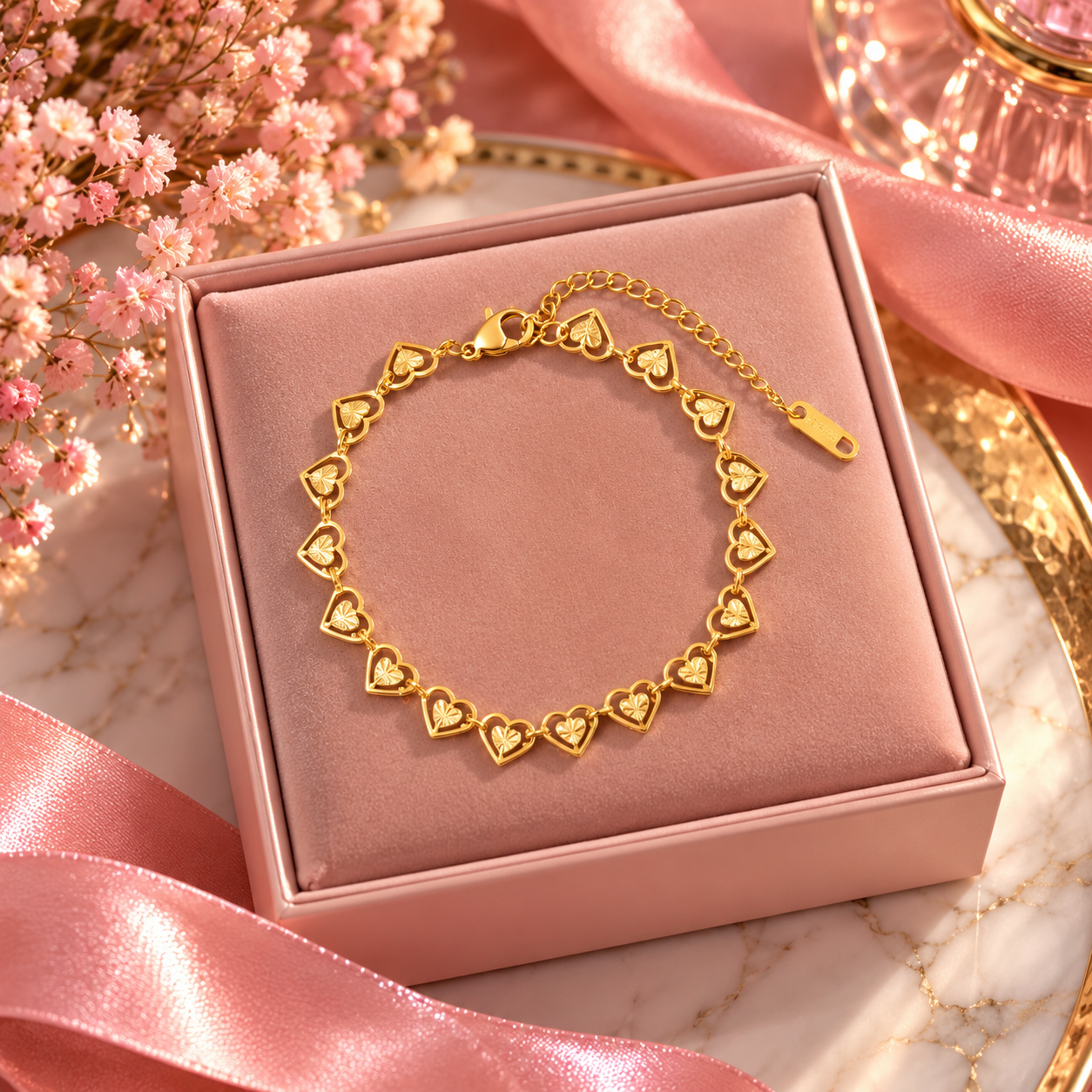 Bracelet Femme Acier Inoxydable Doré – Collection Signature Zézé