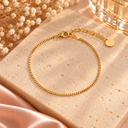 Bracelet Femme Acier Inoxydable Doré – Collection Signature Zézé