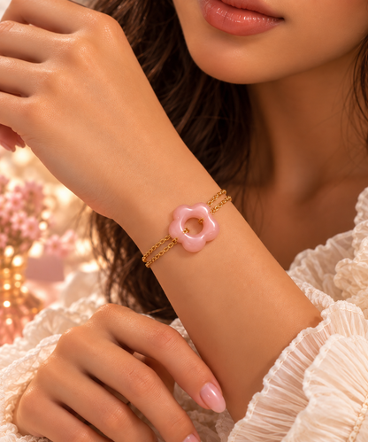 Bracelet Femme Acier Inoxydable Doré – Collection Signature Zézé