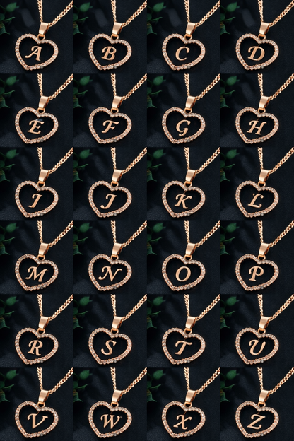 Collier Initiale Cœur
