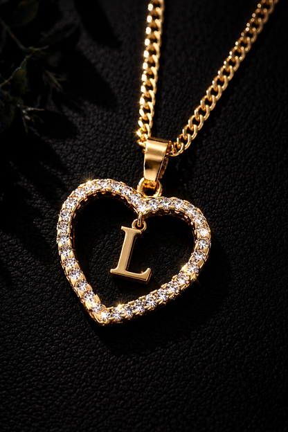 Collier Initiale Cœur
