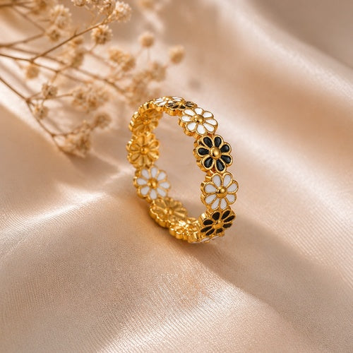 Bague Dorée en Acier Inoxydable – Style Chic & Tendance