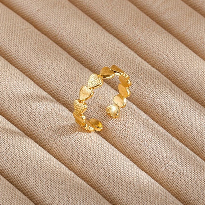 Bague Dorée en Acier Inoxydable – Style Chic & Tendance