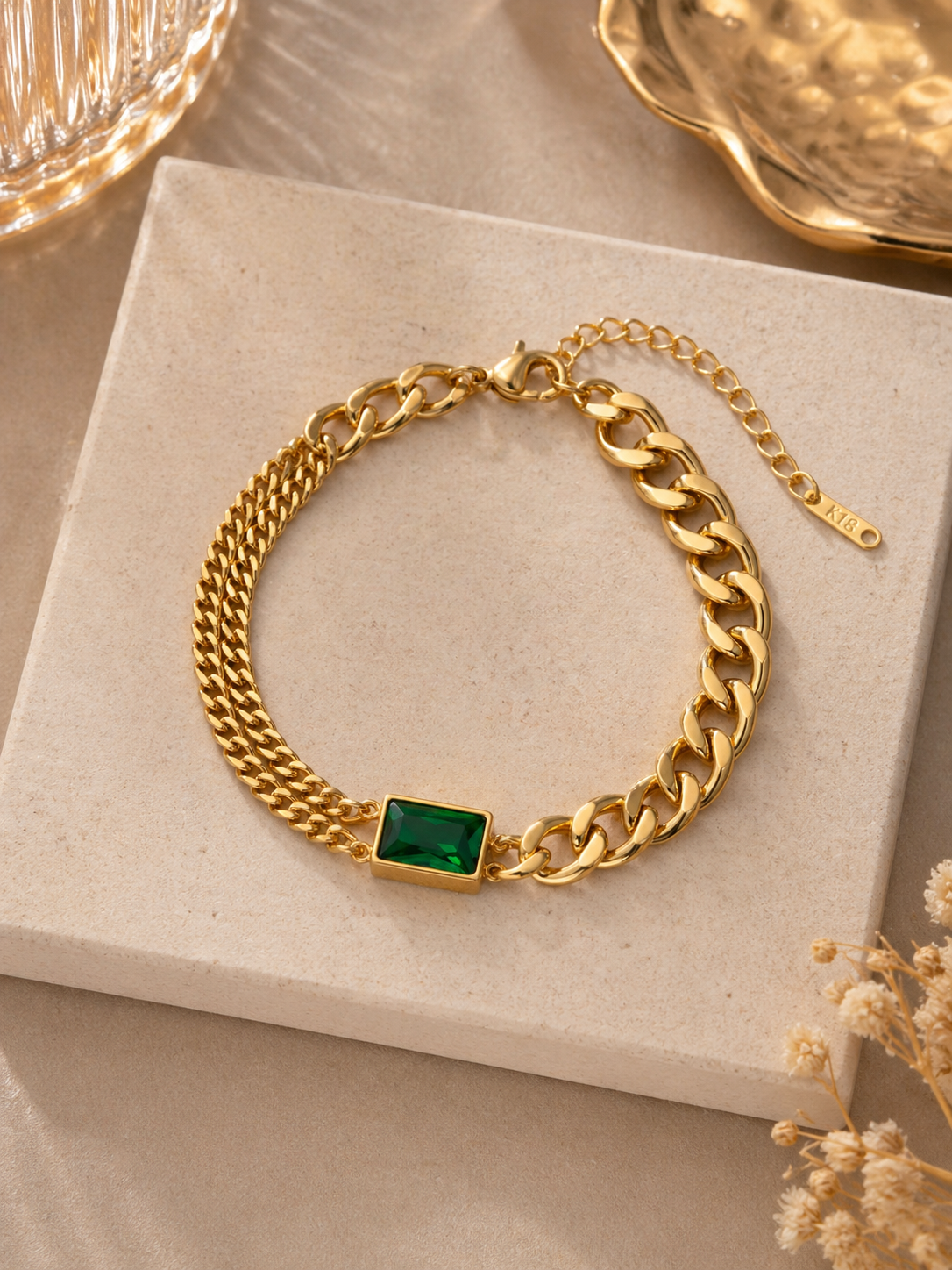 Bracelet Doré en Acier Inoxydable – Collection Tendance