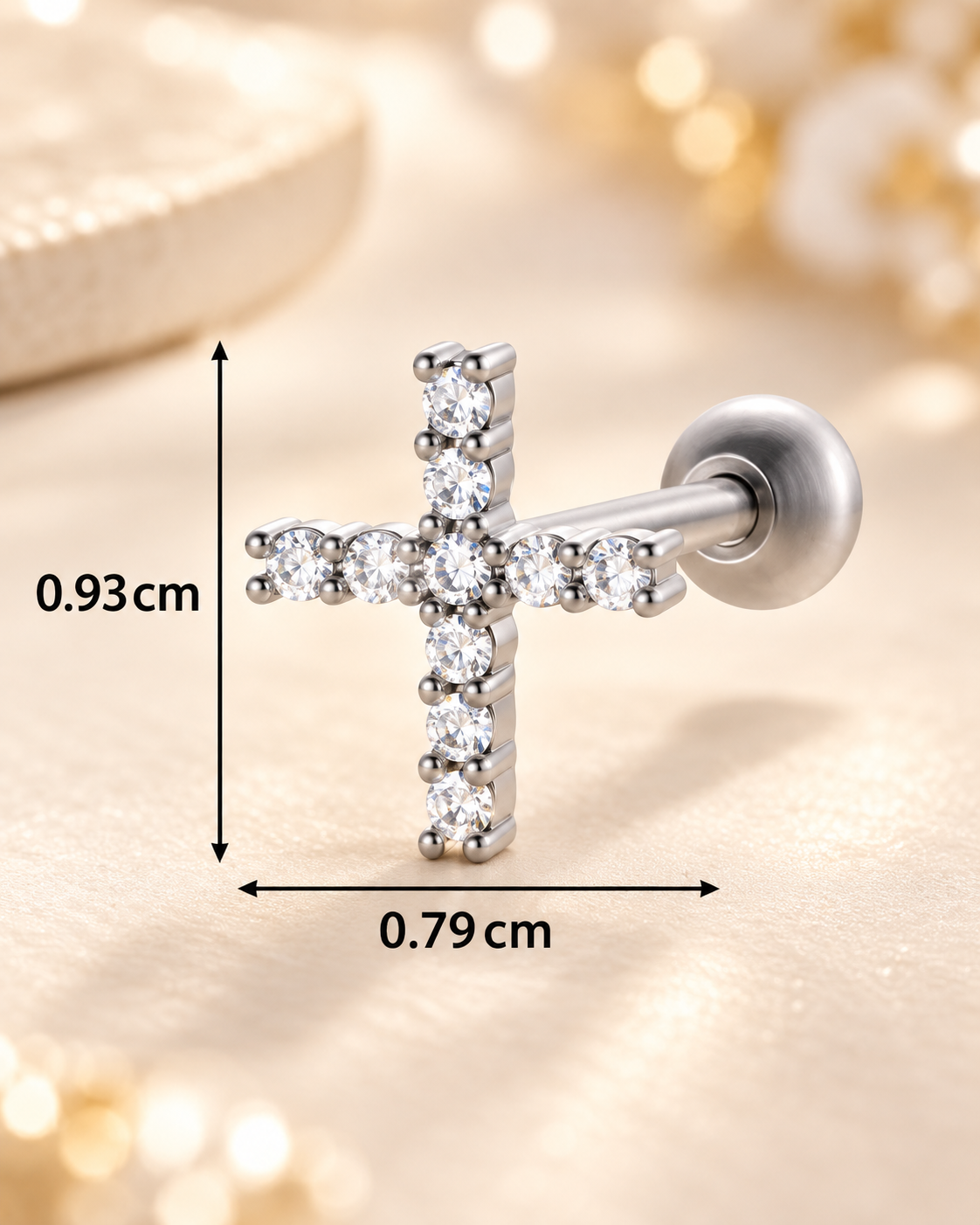 Boucles d’Oreilles Cœur Élégance – Zircon Brillant & Finition Dorée