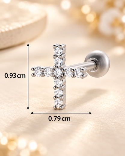 Boucles d’Oreilles Cœur Élégance – Zircon Brillant & Finition Dorée