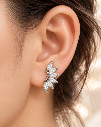 Boucles d’Oreilles Cœur Élégance – Zircon Brillant & Finition Dorée