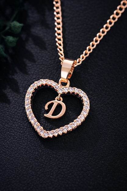 Collier Initiale Cœur