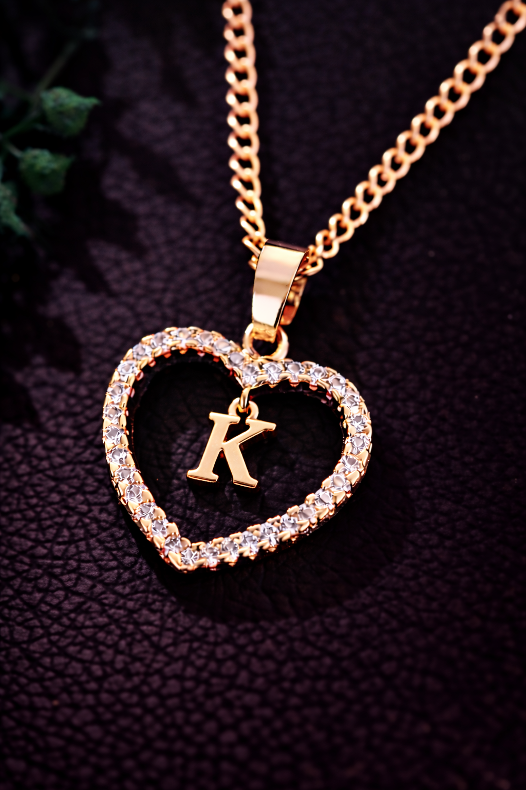 Collier Initiale Cœur