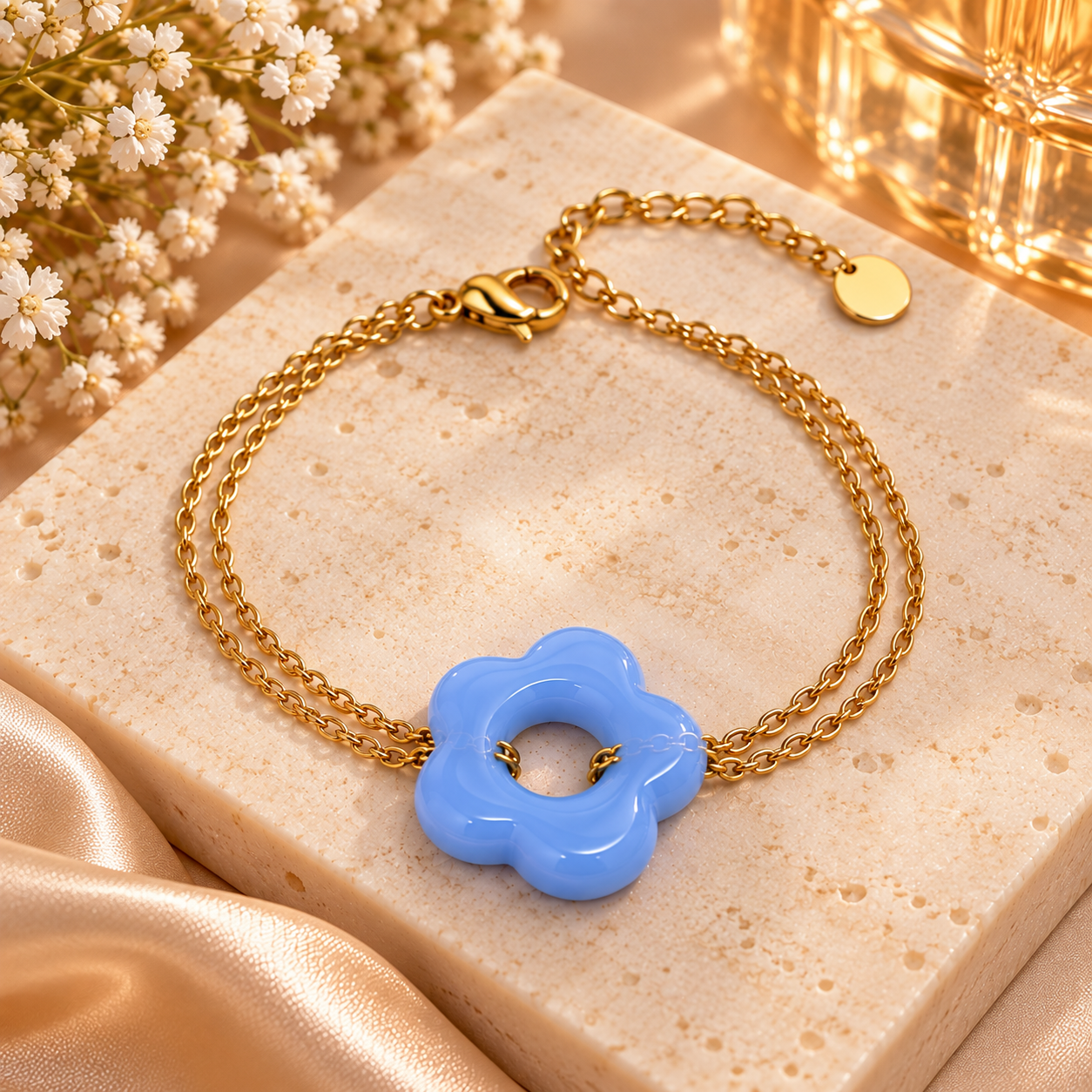 Bracelet Femme Acier Inoxydable Doré – Collection Signature Zézé