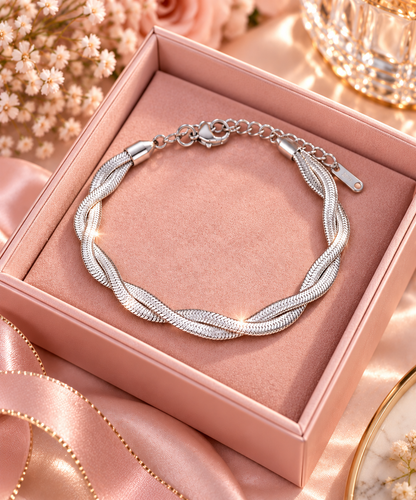 Bracelet Femme Acier Inoxydable Doré – Collection Signature Zézé