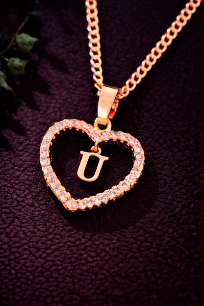 Collier Initiale Cœur