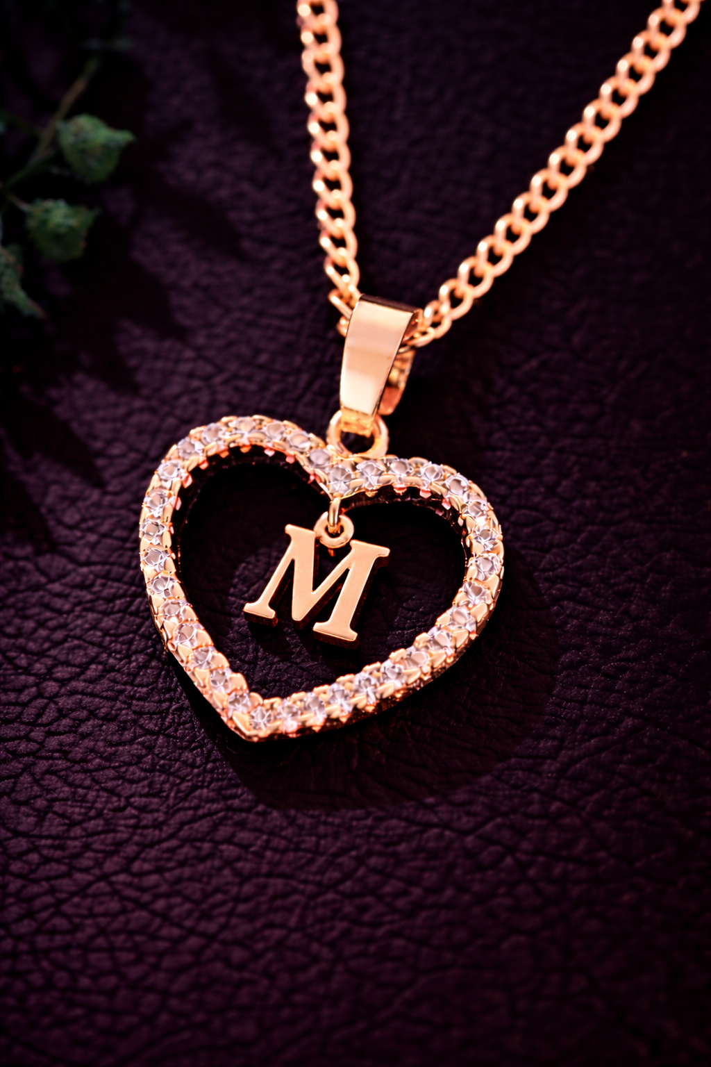 Collier Initiale Cœur