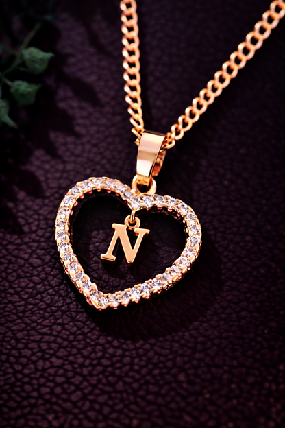 Collier Initiale Cœur