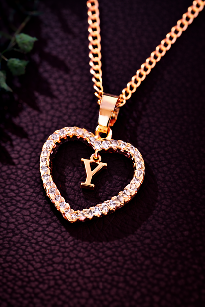 Collier Initiale Cœur
