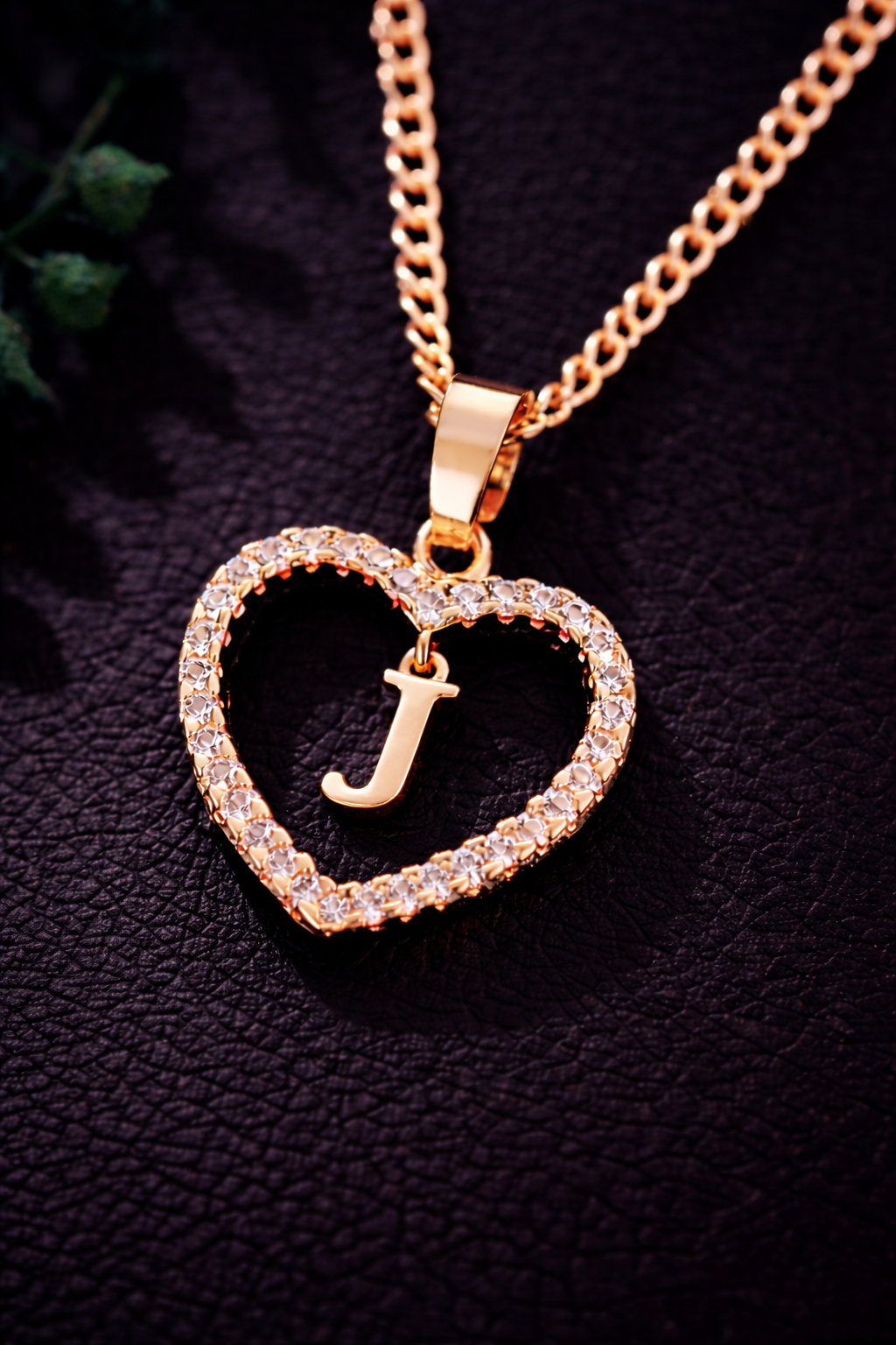 Collier Initiale Cœur