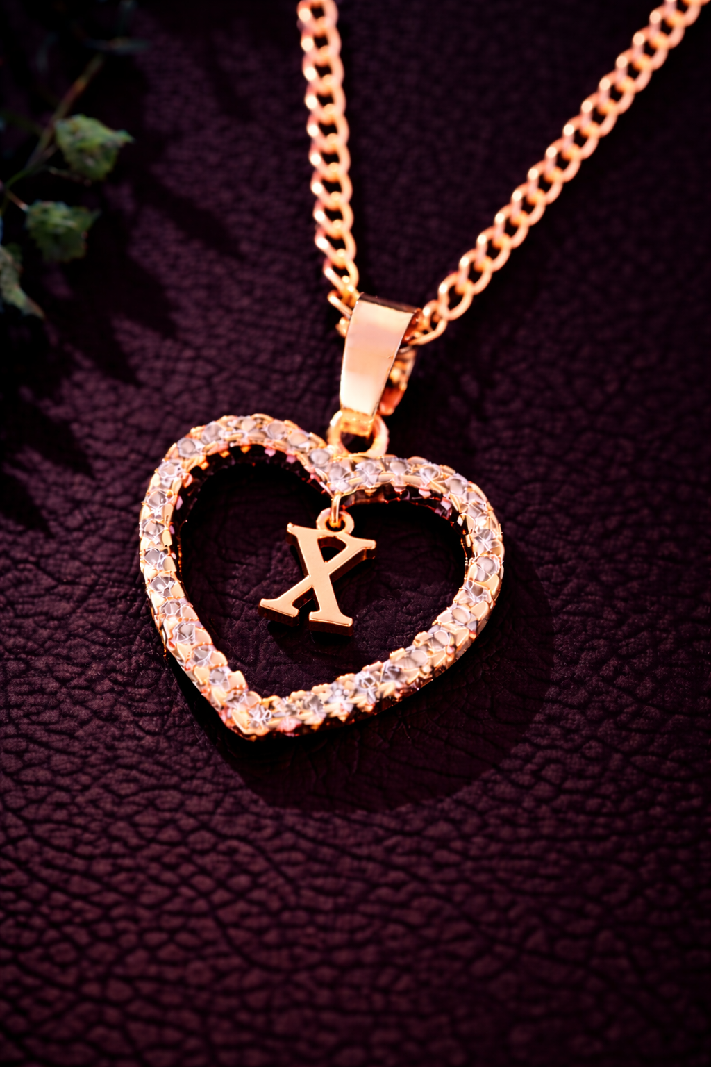Collier Initiale Cœur