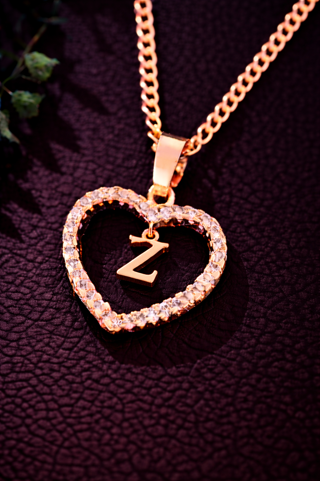 Collier Initiale Cœur