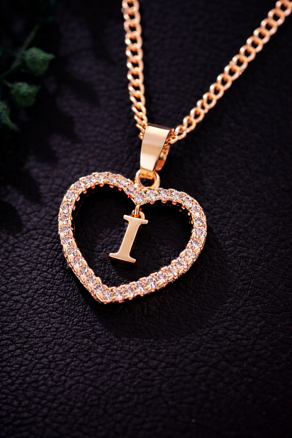 Collier Initiale Cœur