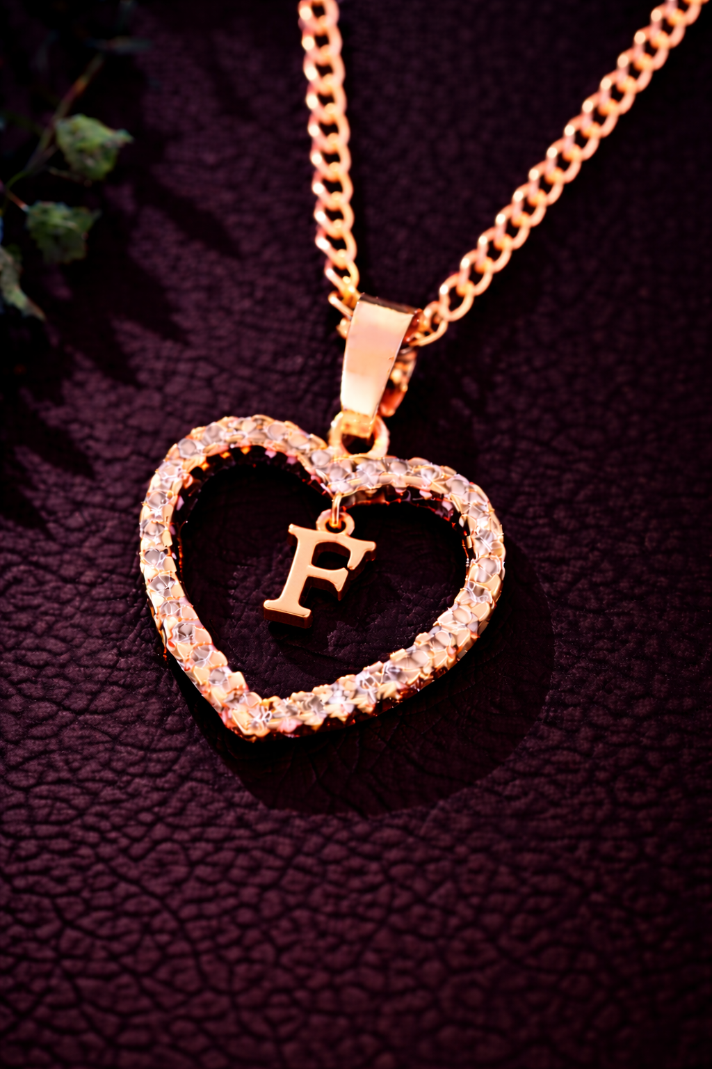 Collier Initiale Cœur