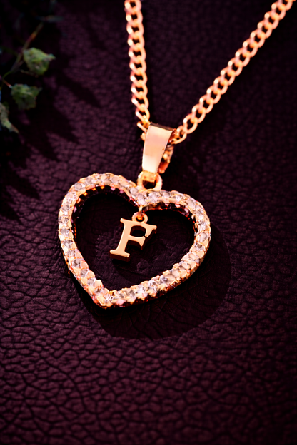Collier Initiale Cœur