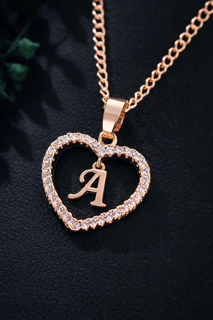 Collier Initiale Cœur