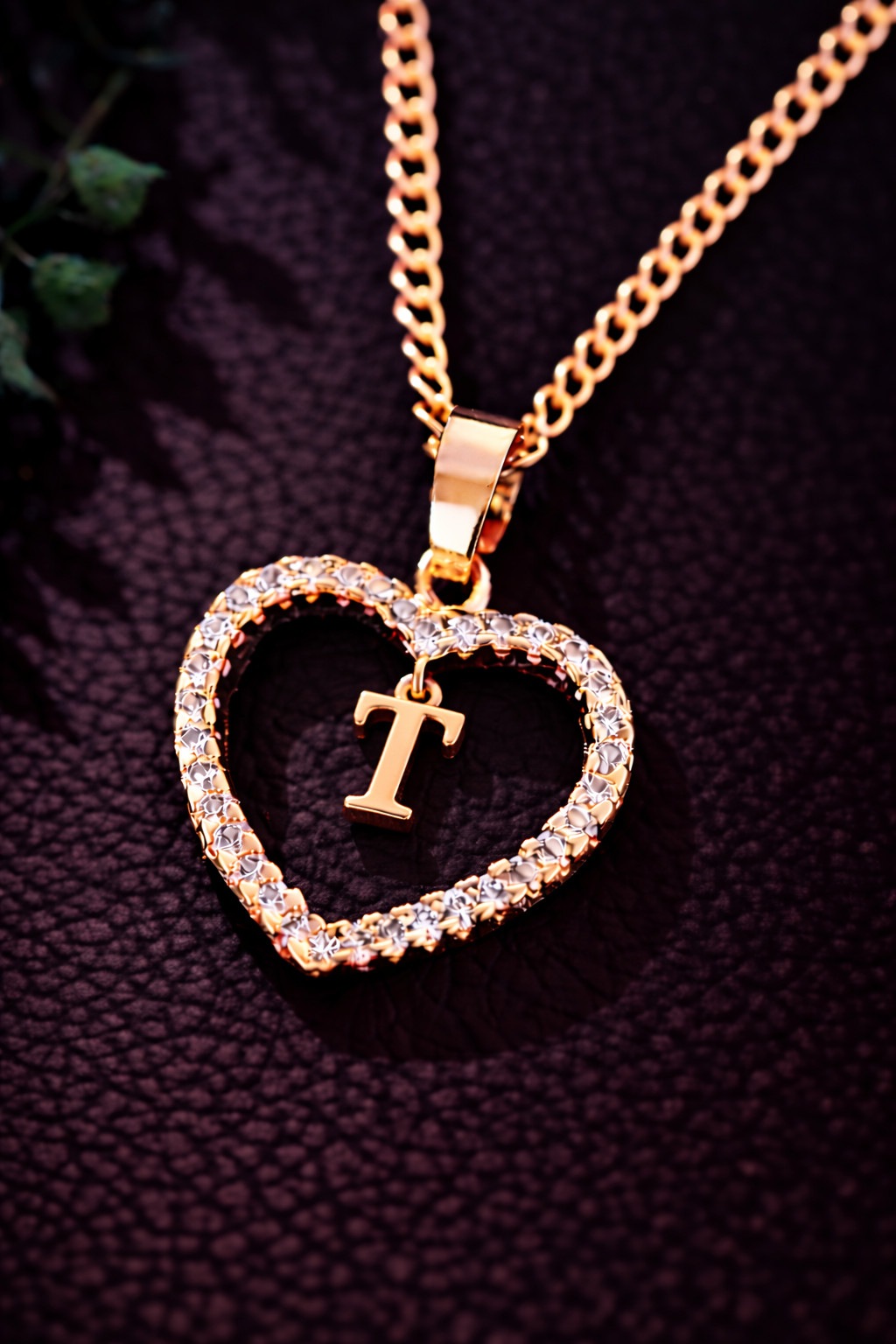 Collier Initiale Cœur