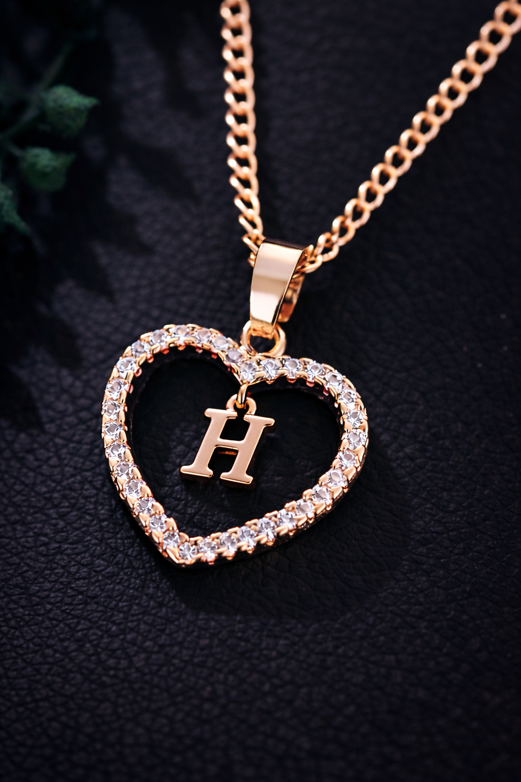 Collier Initiale Cœur