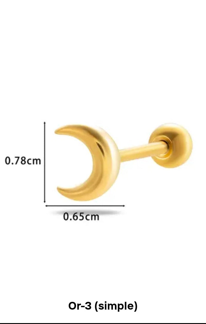 Boucles d’Oreilles Cœur Élégance – Zircon Brillant & Finition Dorée