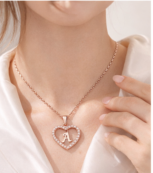 Collier Initiale Cœur